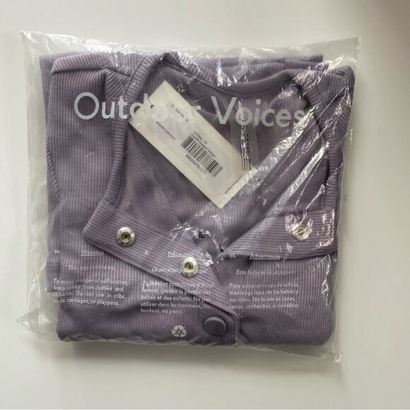 Outdoor Voices CozyRib Cropped Cardigan Earl Grey Size Small - Picture 2 of 6